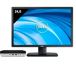 Комплект Компьютер HP ProDesk 600 G3 Mini PC (i5-6500T/8/256SSD) + Монитор 24" Dell P2412H Б/У