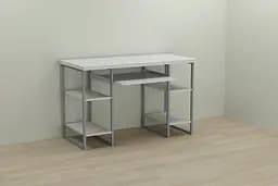 Комп'ютерний стіл Ferrum-decor Тім 75x140x70 сірий ДСП Білий 32мм (FRD-101902)