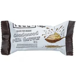 Батончик Veggo Чизкейк з тофу в глазурі з какао зі смаком згущеного молока 40 г