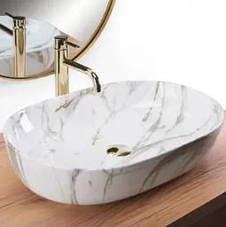 Умивальник Rea Cleo 60,5x41 aiax shine (REA-U9656) - мініатюра 2
