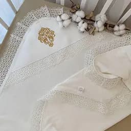 Крижма "Сонечко-5" махра 75*100 см Betis Молочний