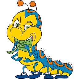 Дитяча розмальовка ArtCraft Гусеничка 25х30 см (15050-AC)