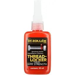 Фіксатор різьби Zollex Threadlocker червоний для нерозбірних з'єднань BFS-8, 50 г