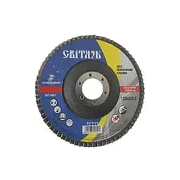 Круг лепестковый плоский Свитязь P80 Т27, 125 x 22.2 мм (83015)