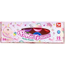 Фарби гуашові Unicorn 12 кольорів (301221008-UA)