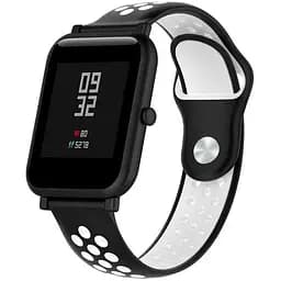 Спортивний ремінець Primo Perfor Sport для годинника Xiaomi Huami Amazfit Bip/Amazfit GTS Black White