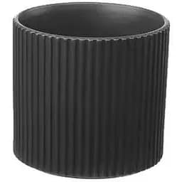 Кашпо для цветов LED Azul керамика серое (7025222)