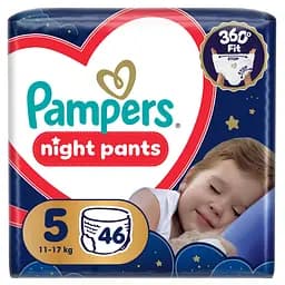 Подгузники-трусики ночные Pampers Night Pants Размер 5 (11-17 кг) 46 шт.