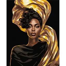 Картина по номерам Brushme Золотая драма 40x50 см