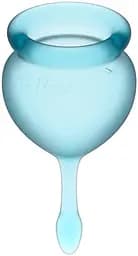Менструальні чаші Satisfyer Feel Good Menstrual Cup light blue - мініатюра 3