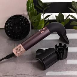 Фен-стайлер для волосся Super Hairdryer 1600 Вт 4 насадки, фіолетовий - мініатюра 2