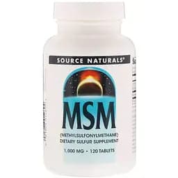 МСМ з вітаміном С Source Naturals 1000 мг 120 таблеток