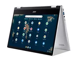 Ноутбук Acer Chromebook Spin CP314-1HN 14' FHD IPS, Intel C N4500, 8GB, F128GB, UMA, ChromeOS, сріблястий (NX.AZ3EU.001) - мініатюра 5