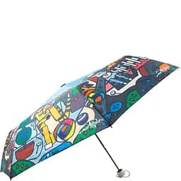 Жіноча складана парасолька механічна Art Rain 98 см різнобарвна - мініатюра 2