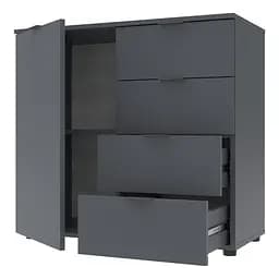 Комод Doros Рон 1 1 фасад 4 шухляды Графіт 80х38х81 (41516006) - мініатюра 4