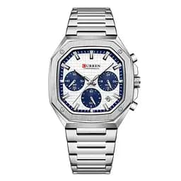 Curren 8459 Silver-White