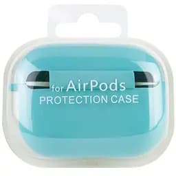 Силіконовий футляр з мікрофіброю для навушників Airpods Pro 2 / Pro Бірюзовий / Marine Green - мініатюра 5