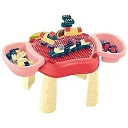 Дитячий столик RX 1900-49 ігровий набір з конструктором 2 кошики наклейки у вигляді яблучка