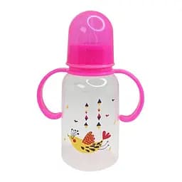 Бутылочка для кормления с ручками MGZ-0205(Pink) 150 мл