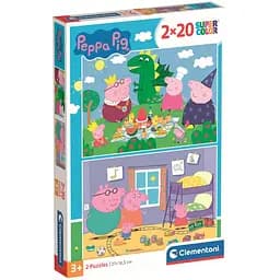  Пазл 2 в 1 Clementoni Peppa Pig: 2 пазли по 20 елементів (24778)