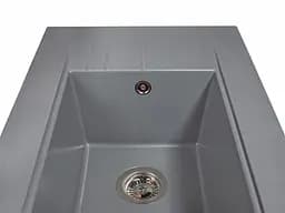 Кухонна мийка гранітна Miraggio Bodrum 650 gray 649x500x220 00206606, Сірий - мініатюра 3