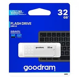 Флеш-драйв GOODRAM UME2 32GB Білий UME2-0320W0R11 - мініатюра 3