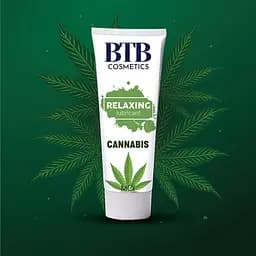 Змазка на гібридній основі BTB Relaxing Lubricant Cannabis (100 мл). Розслаблення, зволоження та тривале ковзання - мініатюра 4