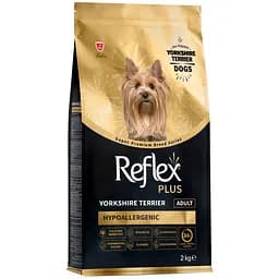 Сухий корм для собак породи йоркширський тер’єр Reflex Plus Yorkshire Terrier Adult повноцінний та збалансований 2 кг