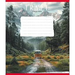 Зошит учнівський "Подорож на авто" Leader 036-570083K-4 в клітинку, 36 аркушів