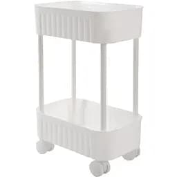 Етажерка Violet House Honeycomb 2-х ярусна біла (6021 Honeycomb 2 пол. WHITE 17*27*43 см)