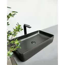 Умивальник VBI Triest black matt накладний VBI-012701, Чорний матовий