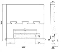 Душовий піддон Confluo Board UNI 1200 з вбудованим лотком Frameless Line 550 30412 - мініатюра 6