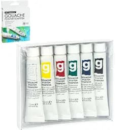 Набір гуашевих фарб "Art Ranger" Bambi EG0612C, 6 кольорів