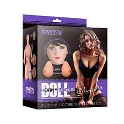 Секс-кукла LoveToy Silicone Boobie Super Love Doll 152 см брюнетка