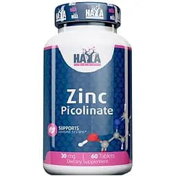 Витамины и минералы Haya Labs Zinc Picolinate 30 мг 60 таблеток