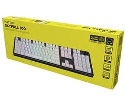 Клавиатура игровая механическая HATOR HTK-3100-UA Skyfall 100 Wireless Aurum Lemon Switch USB, 2,4 ГГц, BT 5.3 Black-White - мініатюра 12