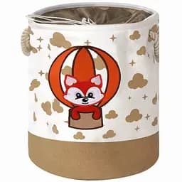 Кошик для іграшок/білизни на шнурівці Lovely Svi 45х35 см Лисеня бежевий (154788)