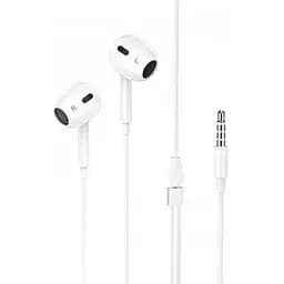 Навушники Hoco crystal earphones with mic M1 Max 3.5мм білі - мініатюра 8