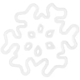 Наклейка новорічна для вікон House of Seasons Сніжинка 10 см біла в асортименті (8718861423426WHITE)