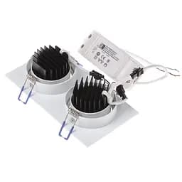 Світильник стельовий Brille LED врізний LED-173/2x5W NW WH 32-192 - мініатюра 3