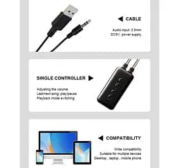 Комп'ютерні колонки Kisonli X23 Bluetooth, 10W, USB, Wooden - мініатюра 4