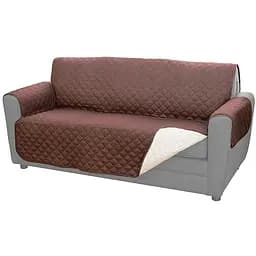 Покрывало на диван (170х135 см) двустороннее Couch Coat, Коричневый, накидка на мебель (ST)