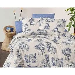 Комплект постільної білизни TAG Tekstil з компаньйоном 2-спальний 000210794 (R-T9240)