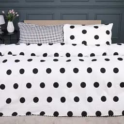 Комплект дитячої постільної білизни MirSon Ranforce Elite 17-0664 Cell Circles 110х140 см чорно-білий (2200009877810)