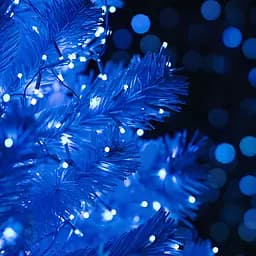 Новогодняя гирлянда Рождественская фея уличная GarlandoPro 100 м 1000 LED гирлянда на улицу 8 режимов работы белый провод Синий CF1000L100MWBL