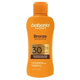 Лосьйон для тіла Babaria Aloe Bronze Protective Milk для засмаги з бронзуючим ефектом SPF 30, 100 мл