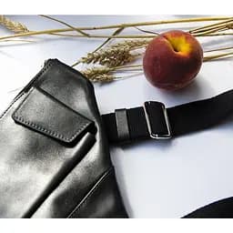 Чоловіча шкіряна сумка-слінг GRANDE PELLE 21х31х1.5 см sum0025494 - мініатюра 5