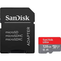 Карта пам'яті 128Gb microSDXC (UHS-1) SanDisk Ultra class 10 A1 (140Mb/s) (SDSQUAB-128G-GN6IA)