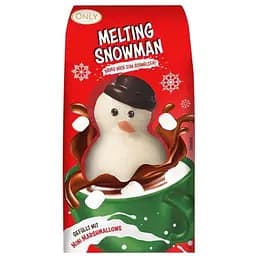 Фигурка Only Melting Snowman из молочного шоколада с мини зефирками 75 г