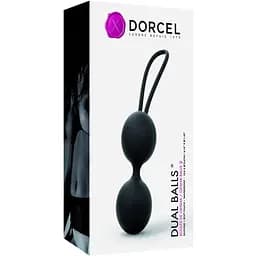 Вагинальные шарики Dorcel Dual Balls Black диаметр 3.6 см 55 г